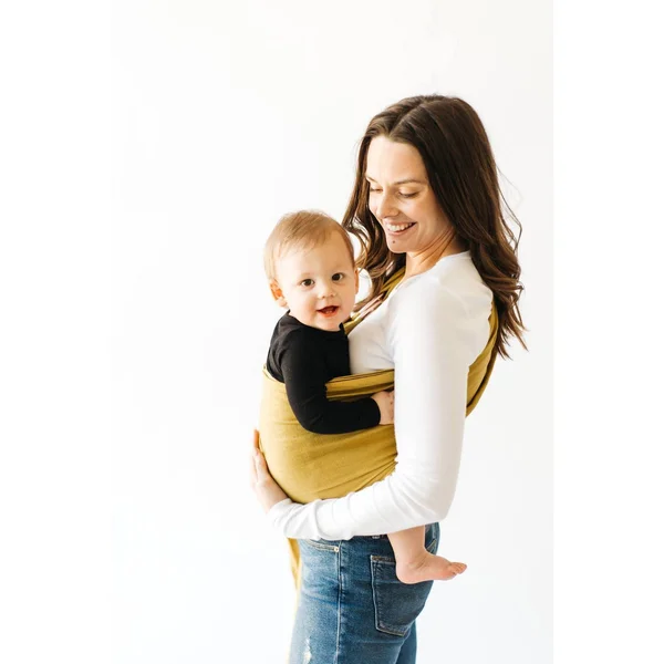 Kyte Baby Ring Sling in Banyan with Rose Gold Rings