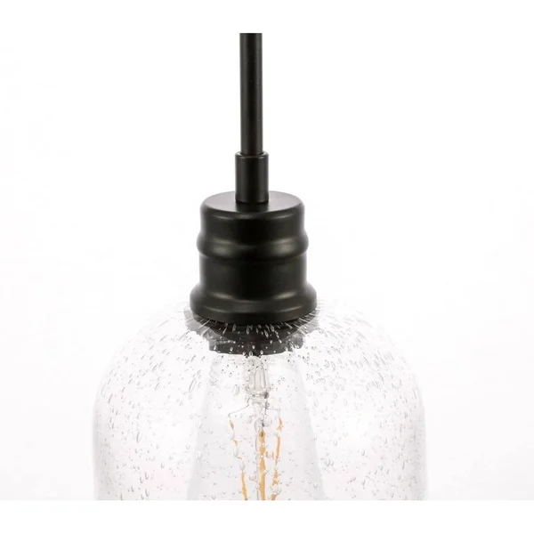 Ivy Terrace Candie 6-Inch 1-Light Clear Glass Pendant - Size: Chrome