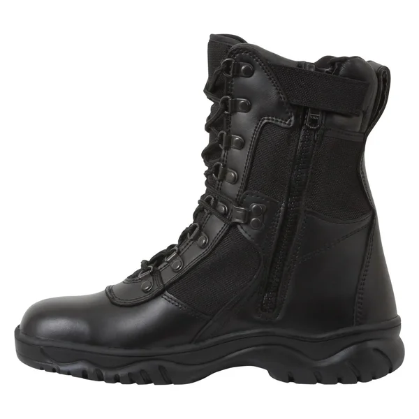 Rothco Forced Entry 8x22 Tactical Boot with Side Zipper 9 - Black