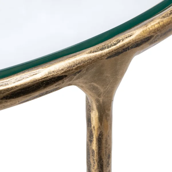 Safavieh Jessa Forged Metal Console Table Brass - 36x22 x 18x22 x 30x22
