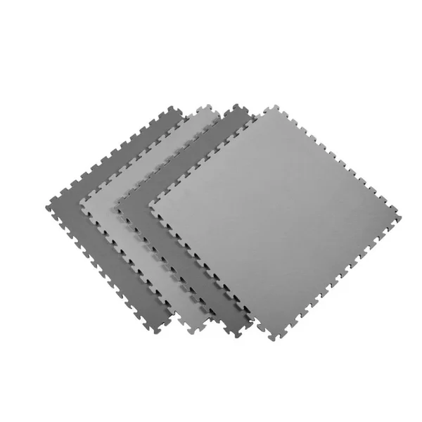 Norsk Black/Gray 24 in. x 24 in. Eva Foam Sport Multi-Purpose Reversible Interlocking Tiles - 16 Tiles