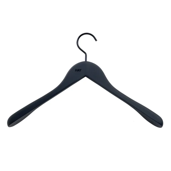 Hay Soft Coat Hanger, Set of 4 - Black, Wide