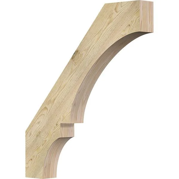 Ekena Millwork 4x22W x 30x22D x 34x22H Balboa Rough Sawn Brace - Douglas Fir