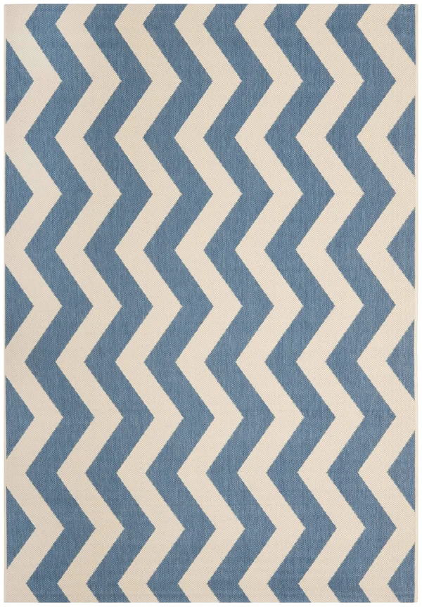 Safavieh Courtyard Indoor/Outdoor Area Rug - Blue/Beige - 6&7x22 x 6&7x22 Round
