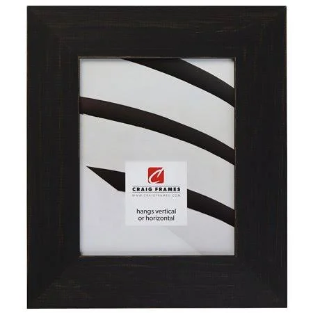 Craig Frames Jasper Wide - 24x36 inch Picture Frame, Country Charcoal Black, Size: 24 x 36