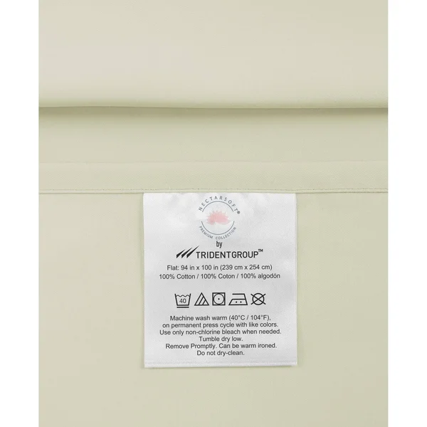 Nectarsoft - 600 Thread Count Sateen Sheet Set, Full, Lilac Marble