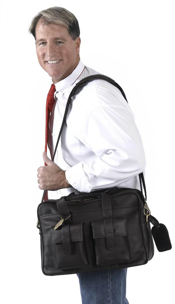 Claire Chase Platinum Computer Briefcase Black