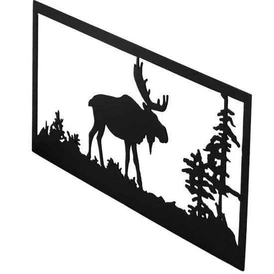 Meyda 18x22W Lone Moose Wall Art - 162076