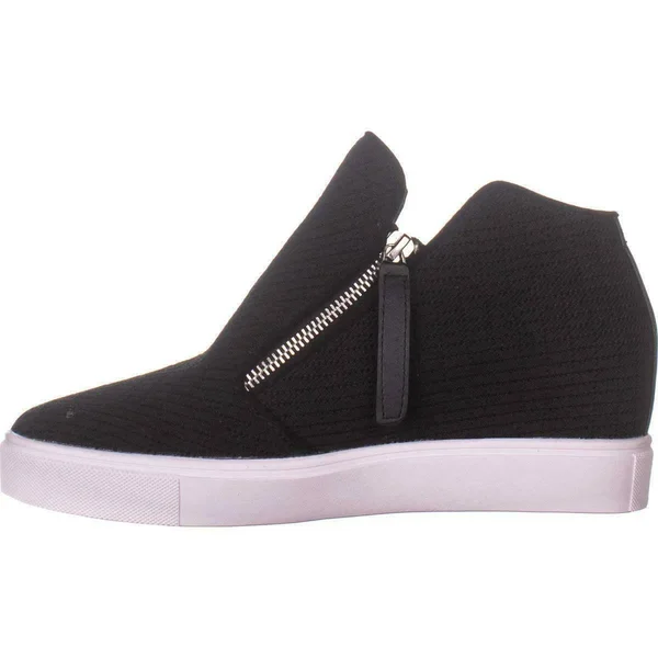 Steve Madden Black Camden Knit Wedge Sneakers