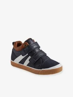 High Top Trainers with Touch Fasteners - for Boys Black