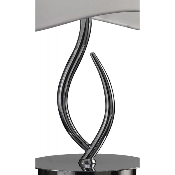 Mantra Lighting 1905 NINETTE 1 Light Table Lamp - Polished Chrome