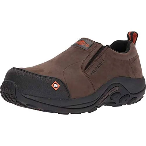Merrell Men's Jungle Moc Comp Toe Work Shoe, Size: 7, Espresso