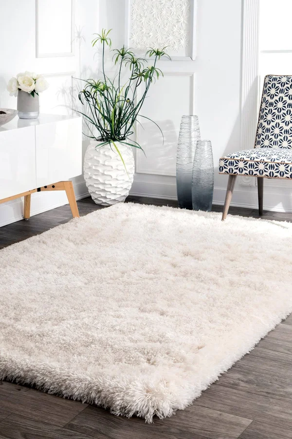 nuLOOM Kristan Hand Tufted Shag Runner Rug, 2& 6x22 x 8&, Ivory
