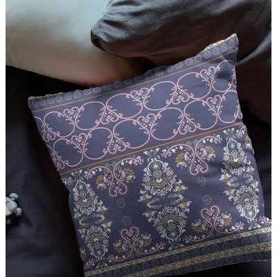 Gerton Square Pillow Cover & Insert Bungalow Rose Color: Blue/Pink, Size: 20x22 x 20