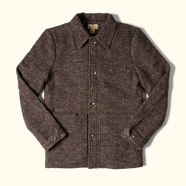 Wesley Wool Jacket, Brown - XXL