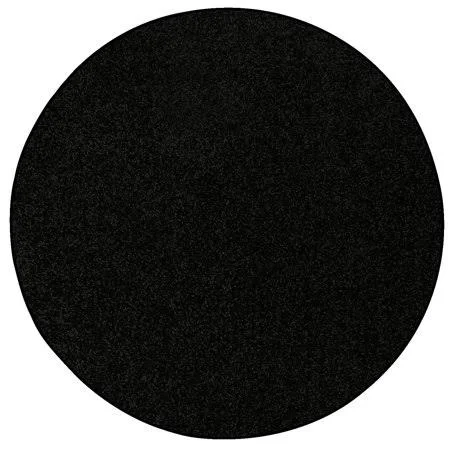 American Bright Solid Color Area Rugs Black - 9& Round