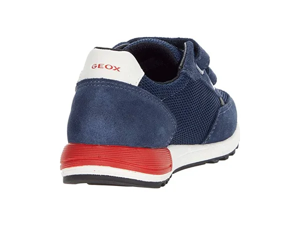 Geox Shoes Alben Boy Navy and Red - Size 10.5
