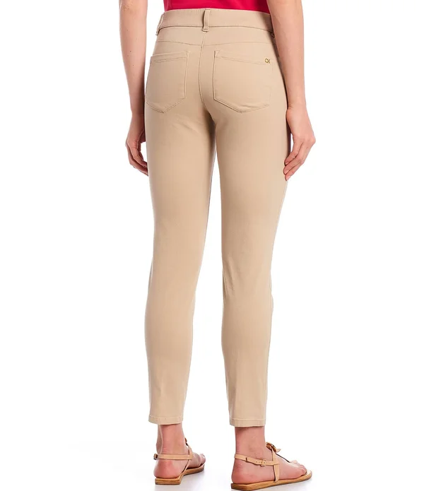 Calvin Klein Stretch Twill Cotton-blend 4-Pocket Twill Pants - 8