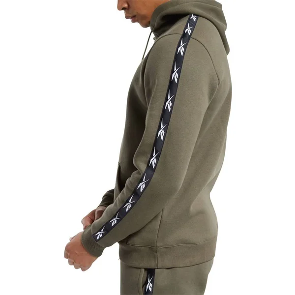 Reebok Training Essentials Tape Green Hoodie - L