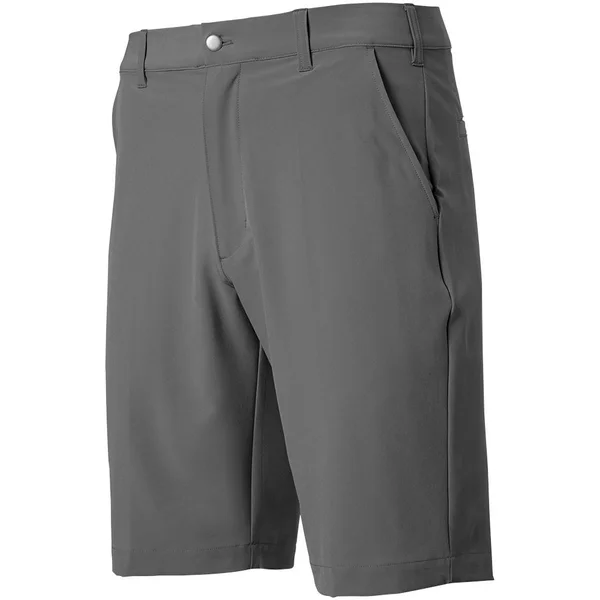 TGW Men's Flat Front Stretch Waist Performance Golf Shorts Charcoal 38