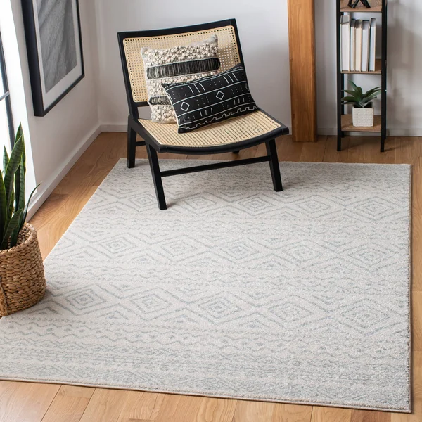 Safavieh Tulum Rug Collection TUL267A - Ivory, Grey - 12& x 18&