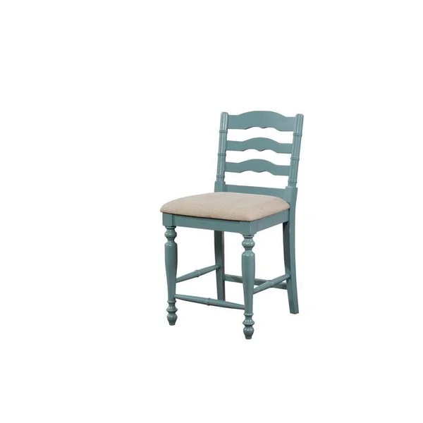 Riverbay Furniture Counter Stool in Antique Blue - RF-1814077