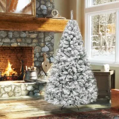 White/Green Fir Artificial Christmas Tree The Holiday Aisle Size: 6 ft