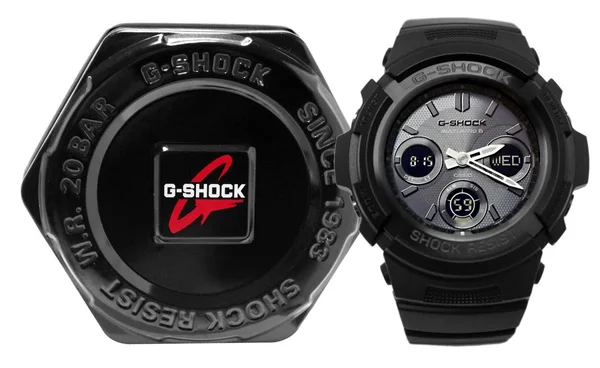 Casio Men's G-Shock Solar Watch Black Awgm100b-1a