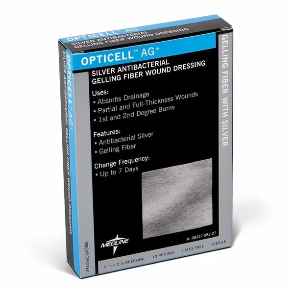Opticell Ag+ Silver Antibacterial Gelling Fiber Wound Dressings msc9845epz