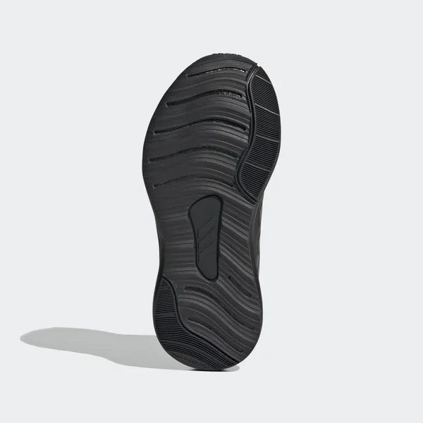Adidas Big Kids& FortaRun Lace Running Shoes in Black/Black Size 4.5