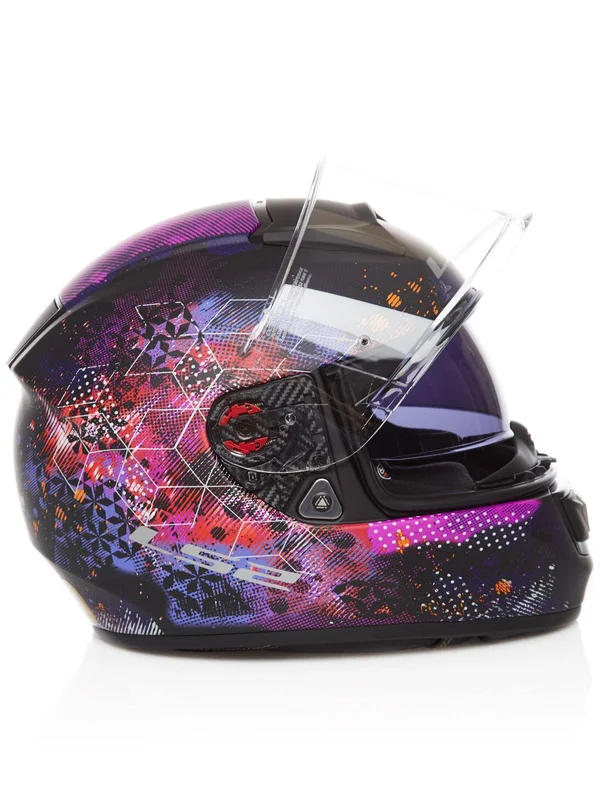LS2 - Helmet FF397 Vector HPFC Evo Cosmos Matt Black, Pink - Size 3XL