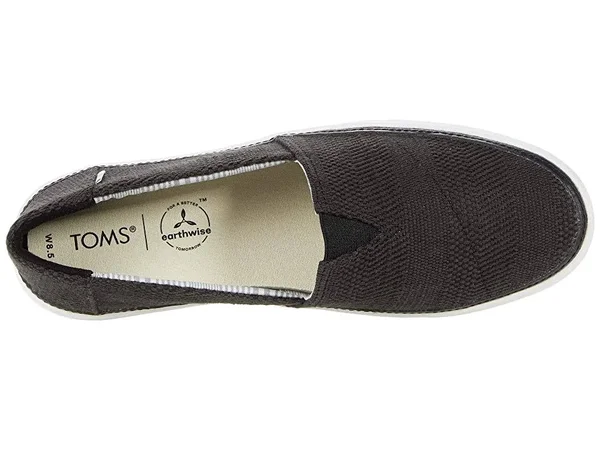 Toms Black Woven Parker Women's Slip on Shoe