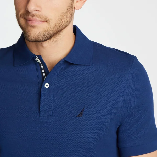 Nautica Men's Big & Tall Short Sleeve Solid Deck Polo Shirt