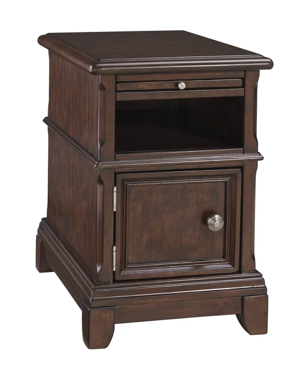 Ashley Furniture T809-7 Lavidor Chair Side End Table - Chocolate