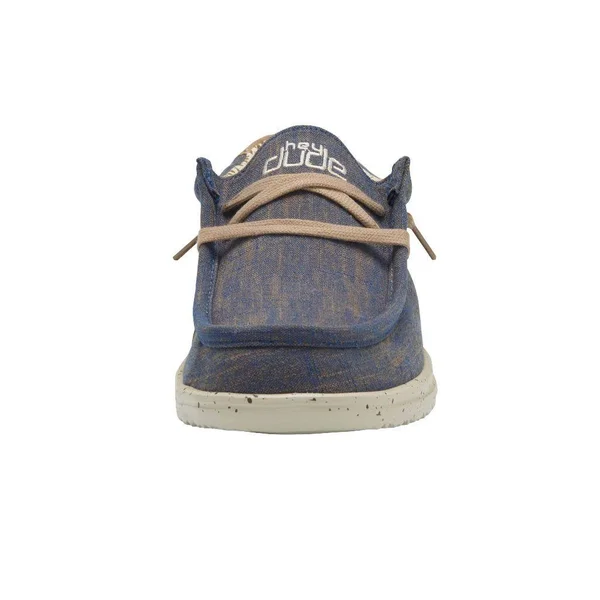 Hey Dude Men's Wally Free Natural Blue Shoes 112272128