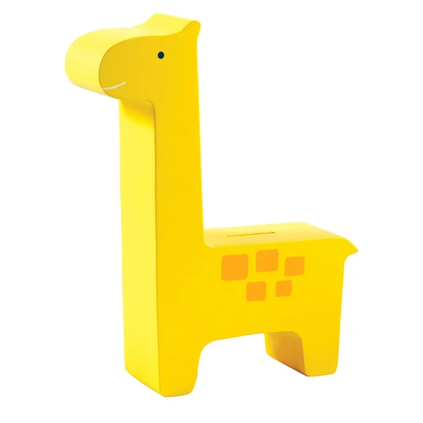 Pearhead Wooden Giraffe Bank (Yellow)