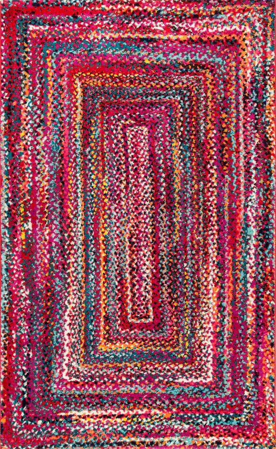 nuLOOM Hargis Labyrinth Area Rug - 5& x 8&, Red