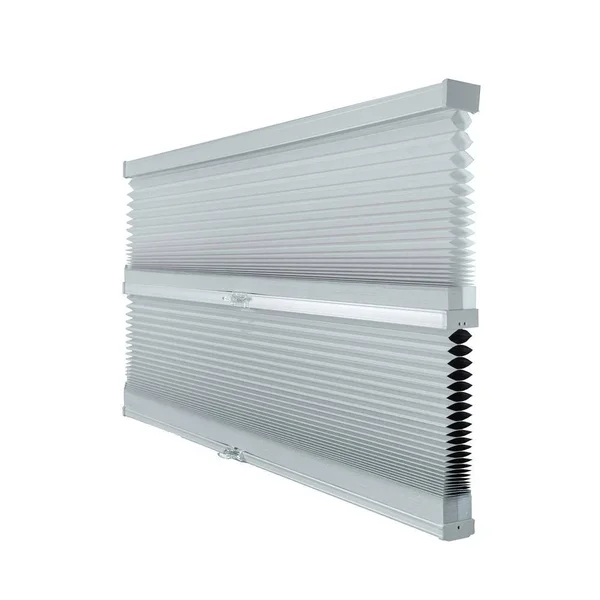 Chicology Cut-to-Width Gray Sheen 9/16 in. Light Filtering and Privacy Cordless Cellular Shade - 66.5 in. W x 72 in. L - Gray She