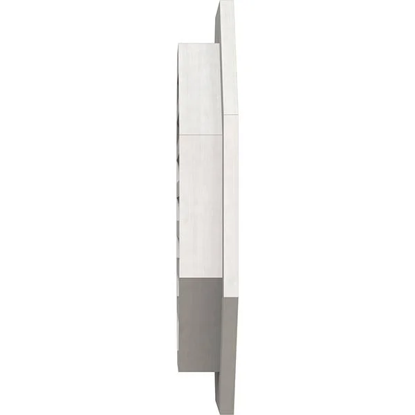 Ekena Millwork GVWOC26X2601SFPWR 26x22W x 26x22H Octagonal Gable Vent (31x22W x 31x22H Frame Size): Primed, Functional, Smooth W