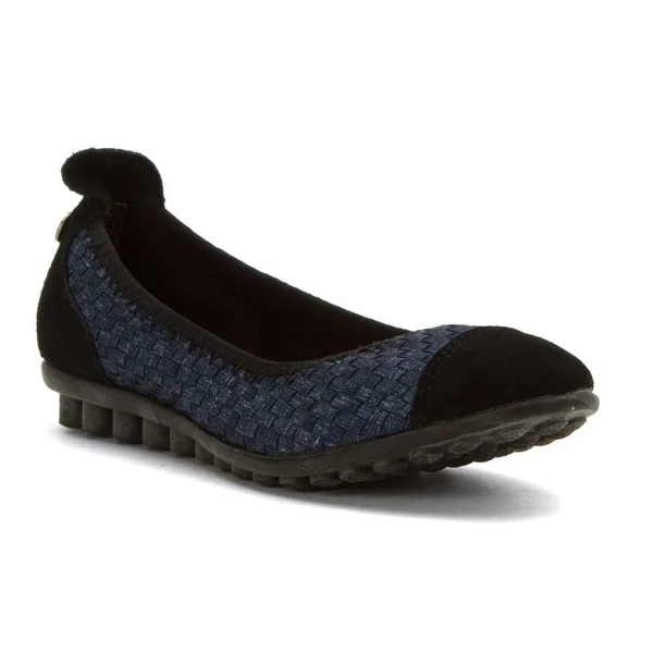 Bernie Mev Women's, Bella Me Slip on Flats Jeans 37 M