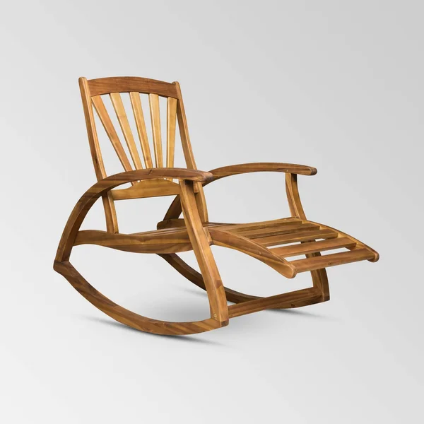 Sunview Outdoor Rustic Acacia Wood Recliner Rocking Chairs (Set of 2) by Christopher Knight Home - Teak