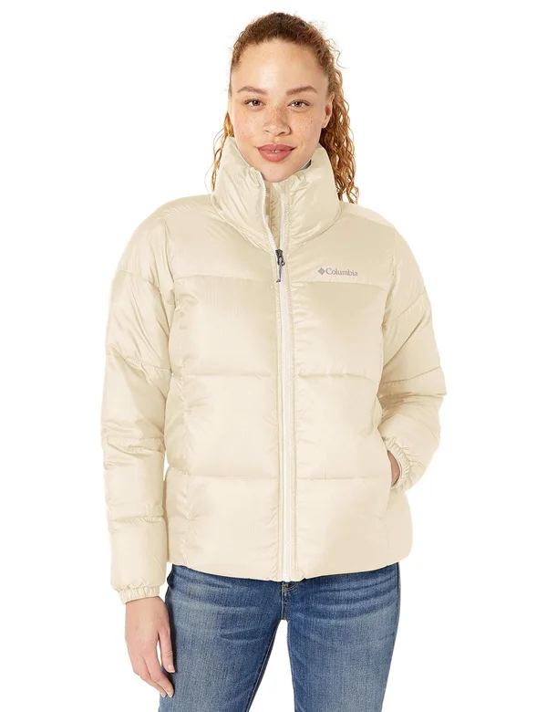 Columbia Women's Plus Size Puffect Jacket - Chalk, 3X