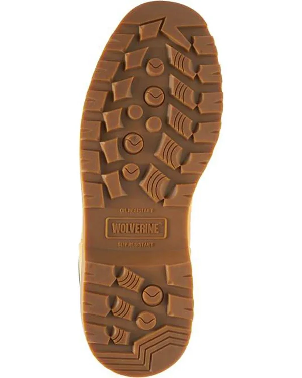 Wolverine Men's Floorhand 6in Waterproof Work Boot - Wheat - 7.5 M