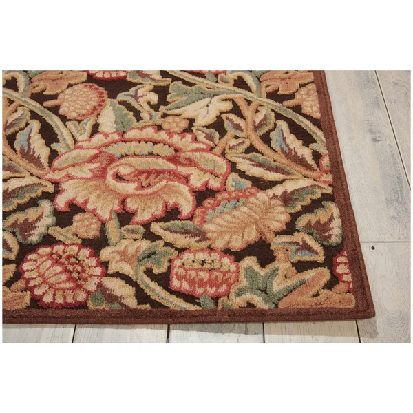 Nourison Graphic Illusions GIL10 Brown Rug - 2 ft 3 in x 8 ft