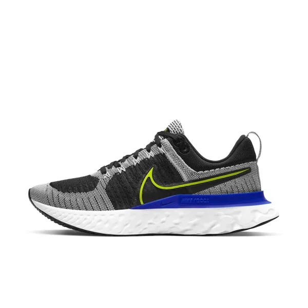 Nike React Infinity Run Flyknit 2 White/Black Men's Running Shoes, Size: 7.5