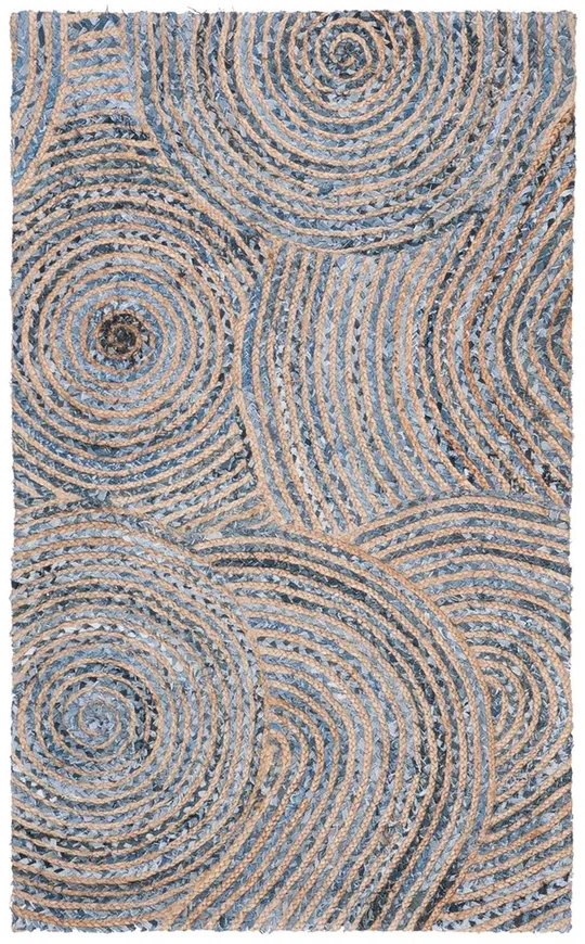 Safavieh Cape Cod CAP603A Area Rug Natural - Denim 4& x 6& Rectangle