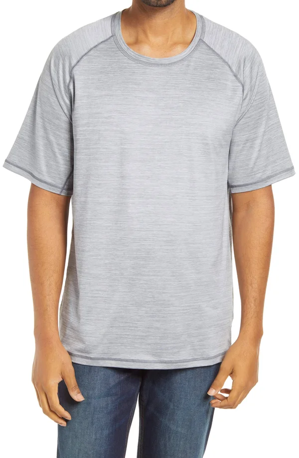 Tommy Bahama Delray IslandZone Crewneck T-Shirt - Iced Slate