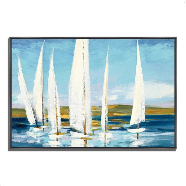 Tangletown Fine Art Horizon by Julia PurintonFramed Painting Print Framed Painting Print, 1.5x22 x 20