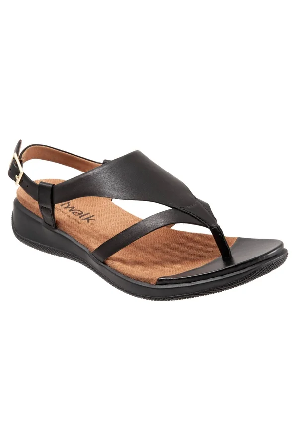 Women's SoftWalk Temara Sandal, Size 6.5 W - Black