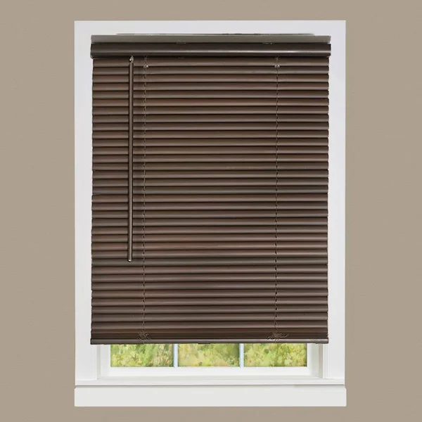 Powersellerusa Cordless Window Mini Blinds 1x22 Slats Room Darkening Vinyl Blind 64x22 Length CLSU4664MA04
